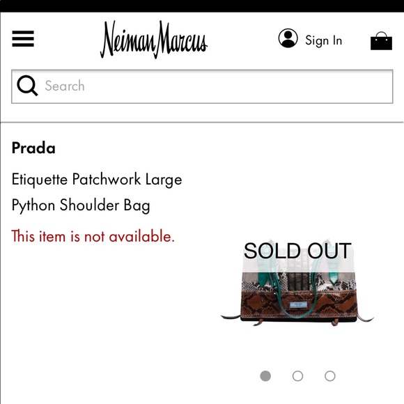 Rare PRADA Etiquette Patchwork Python Shoulder Bag - Picture 15 of 16